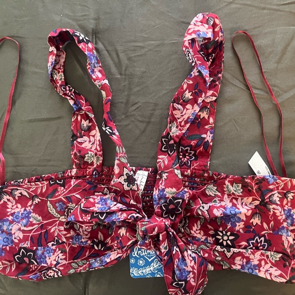 NWT Free People Floral Bralette - Picture 1 of 3